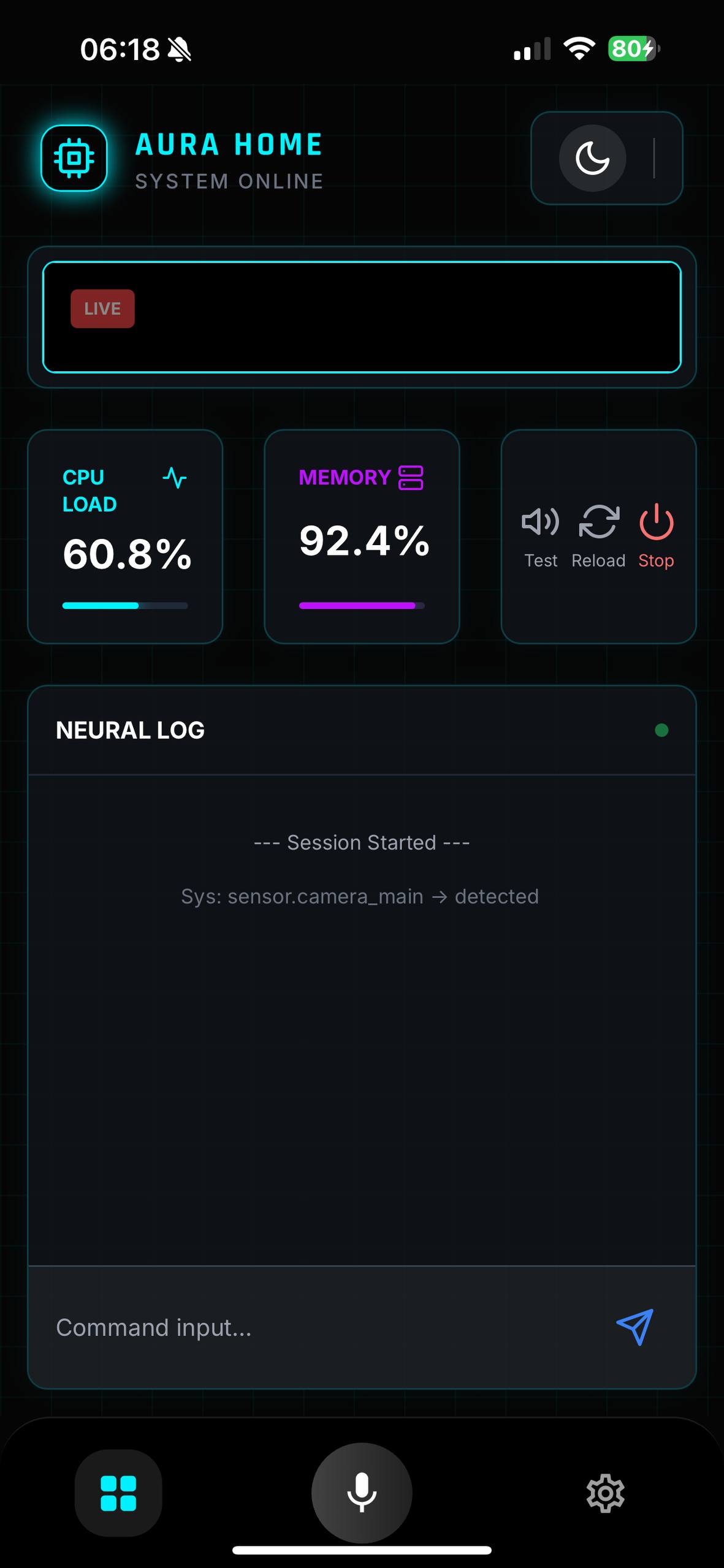 Aura Home - Dashboard